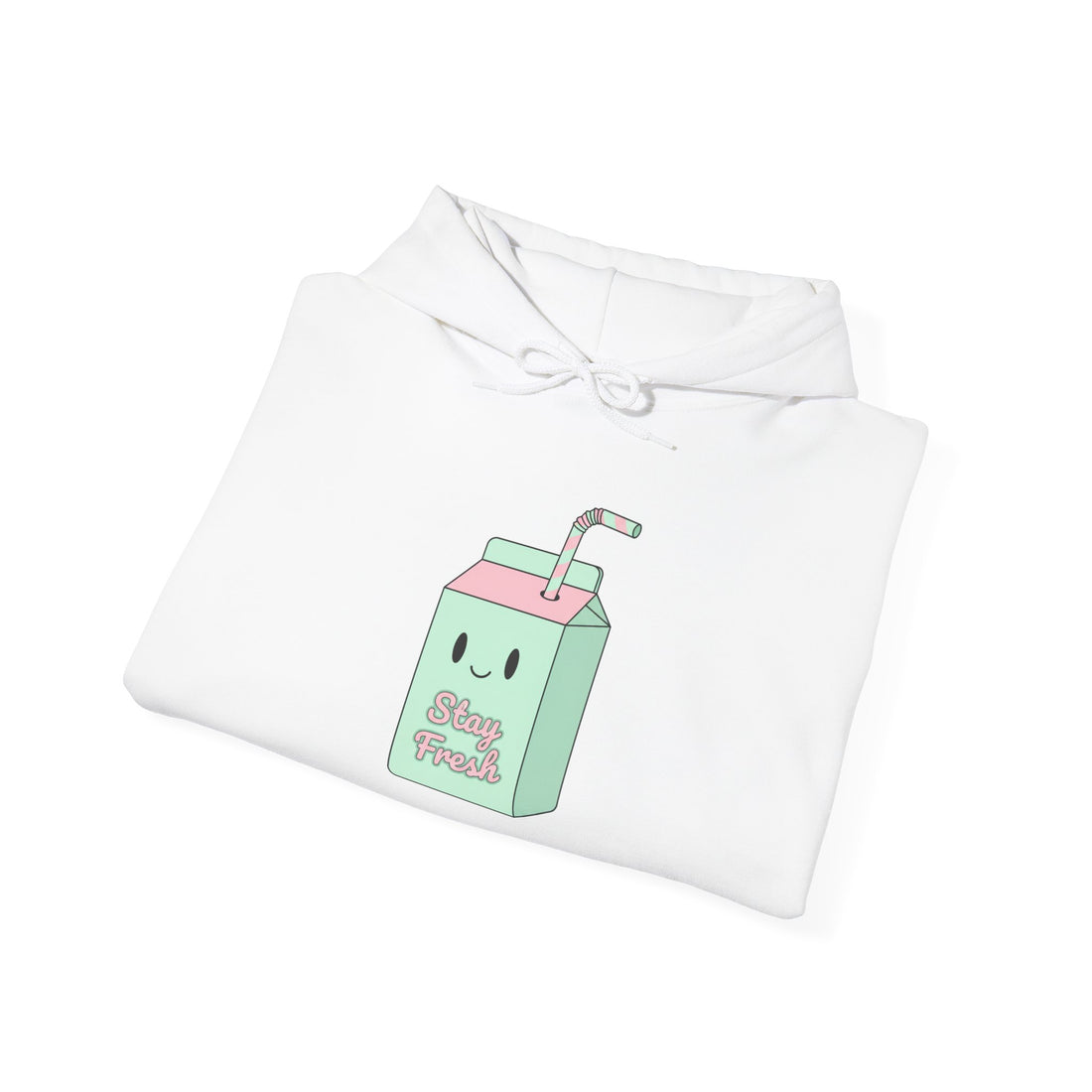 Cute Milk Carton Hoodie – Kawaii "Drink Me" Graphic Pullover