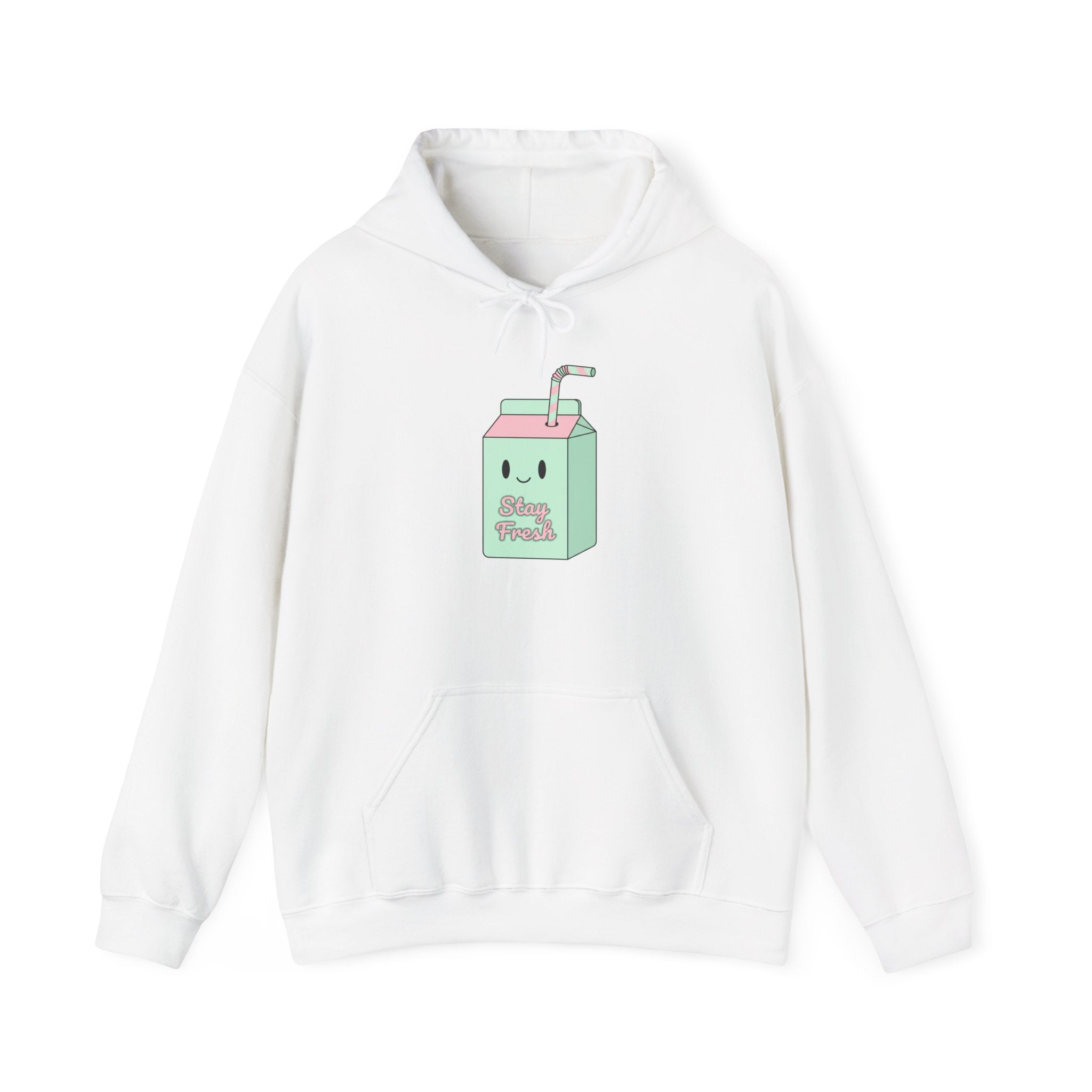 Cute Milk Carton Hoodie – Kawaii "Drink Me" Graphic Pullover