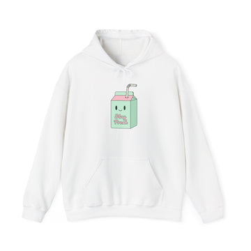 Cute Milk Carton Hoodie – Kawaii "Drink Me" Graphic Pullover