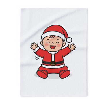 Baby Santa Fleece Blanket — Cute Christmas Infant Throw