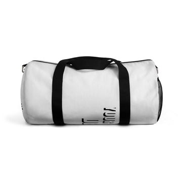 Minimal Vertical Logo Duffel Bag — Sport Travel Gym Bag