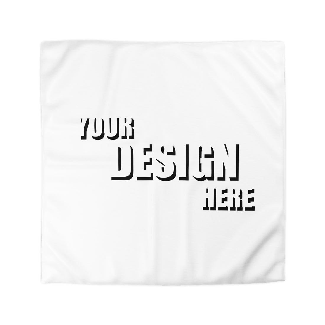 Custom Microfiber Duvet Cover — 'Your Design Here' Personalized Bedding