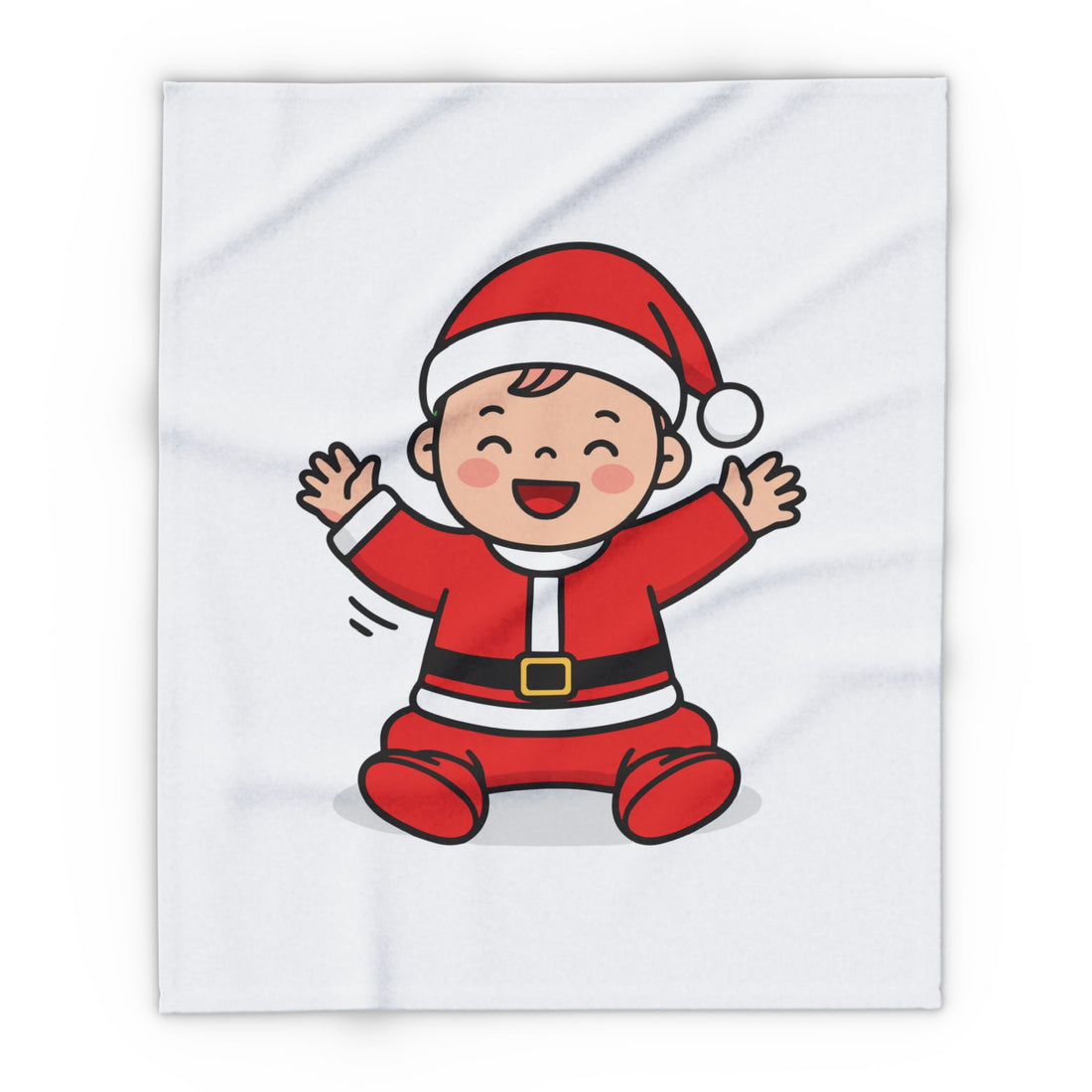 Baby Santa Fleece Blanket — Cute Christmas Infant Throw