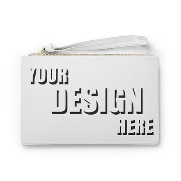 Custom Clutch Bag — Personalized Wristlet Pouch (Your Design Here)