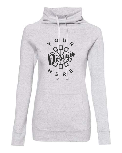 MV Sport Women's Space-Dyed Cowl Neck Sweatshirt