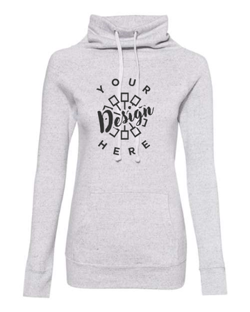 MV Sport Women's Space-Dyed Cowl Neck Sweatshirt