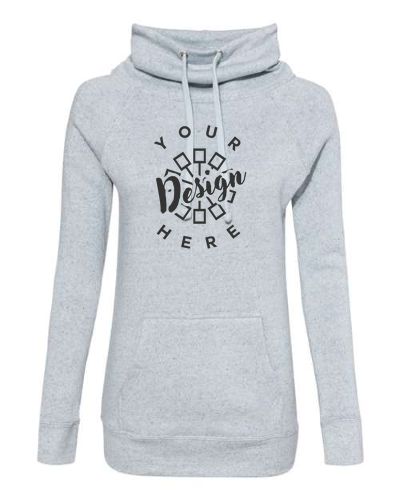 MV Sport Women's Space-Dyed Cowl Neck Sweatshirt